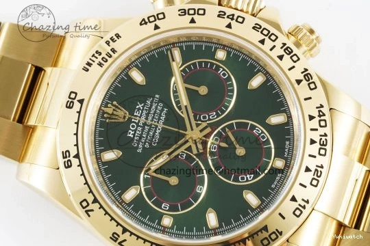 1:1 SA4130 Daytona Bracelet Green 116508 Dial on Best V2 YG Clean Edition 0430